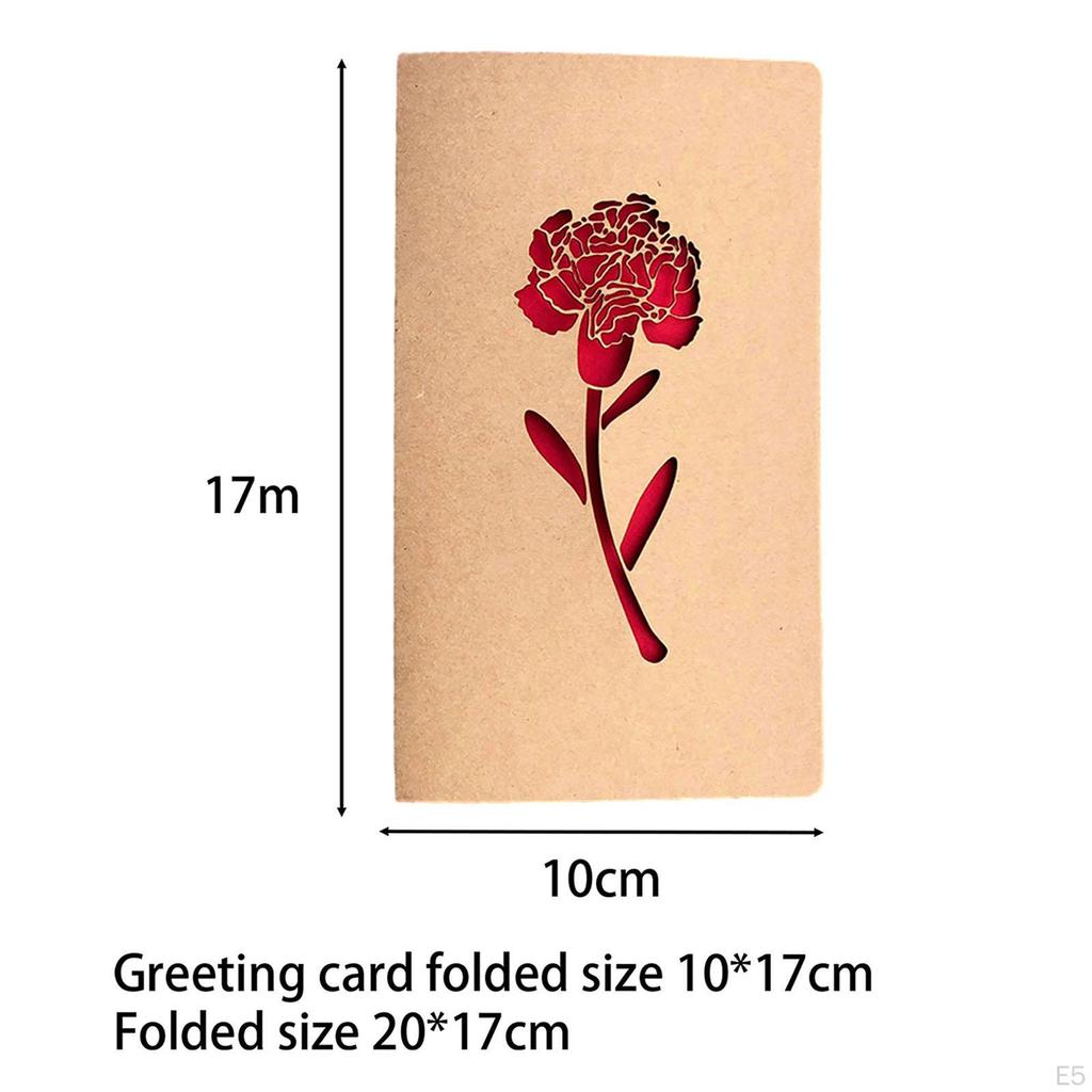 Valentine's Day Cards Birthday Gift Card Kraft Paper Holiday for Family Members