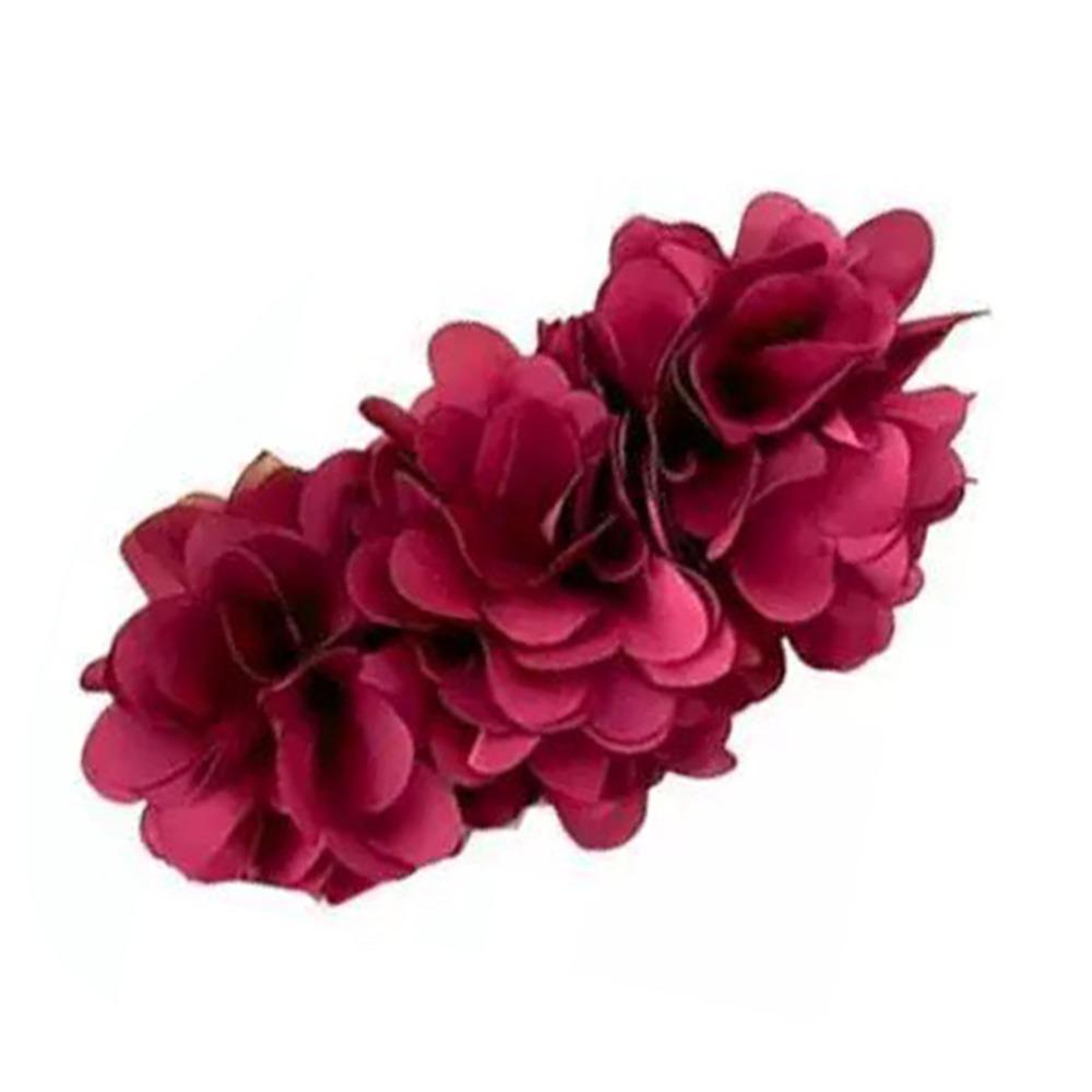 

Богемный стиль Заколка-банан Романтические цветочные заколки Шпильки Летний отпуск вино красного