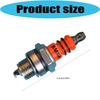BM6A Spark Plugs 4 Pack for Two-Strokes Garden Machine Maintenance, Ceramic Insulator with Metal-Plated Shell Design