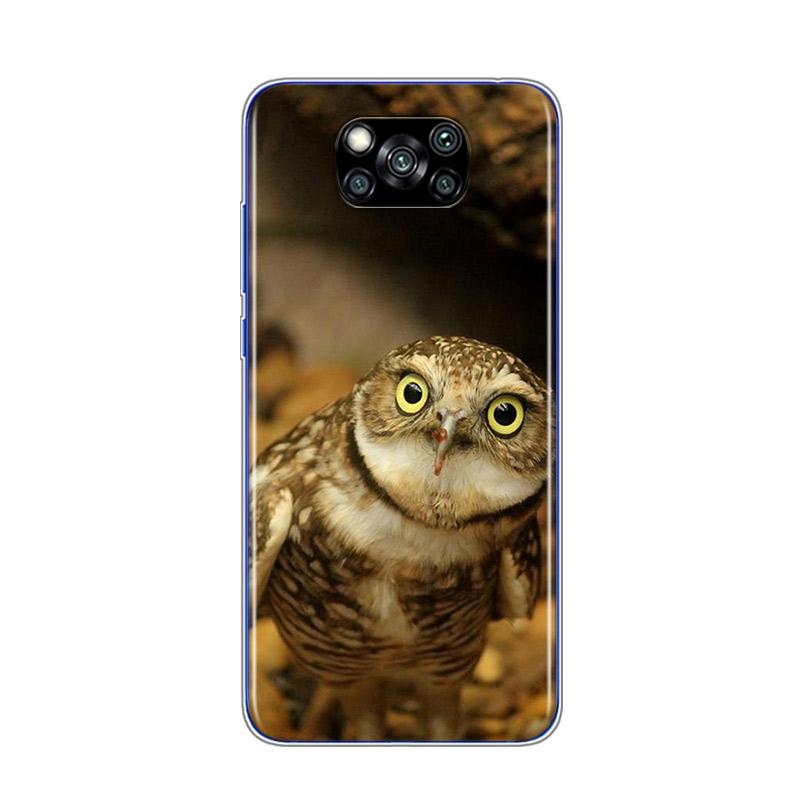 Camouflage Owl Animal For Xiaomi Poco X3 NFC C3 F2 F1 M3 M2 X2 11 10T Note 10 8 Mi Play A2 5 Lite Pro Phone Case
