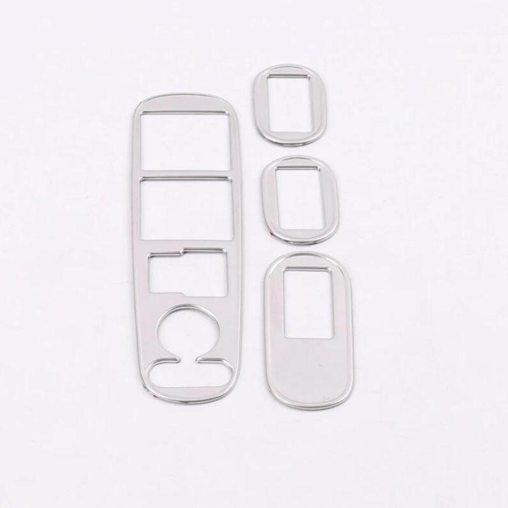 Car ABS Inner Door Window Glass Panel Armrest Lift Switch Button Trim Frame 4pcs For Honda HRV HR-V Vezel
