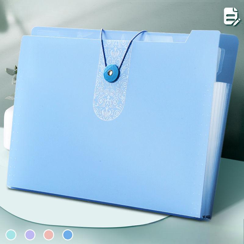 1Pc Pink Plastic Folder With 5 Layers Portable File Organizer For Office Documents And Exam Papers Long-Lasting Storage Solution