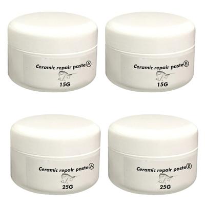 Keramik-Reparaturpaste A+B Tube Fliesen Duschreparatur-Set Weiße Badewannenriss-Aufbereitung Porzellan Acryl Glasfaser