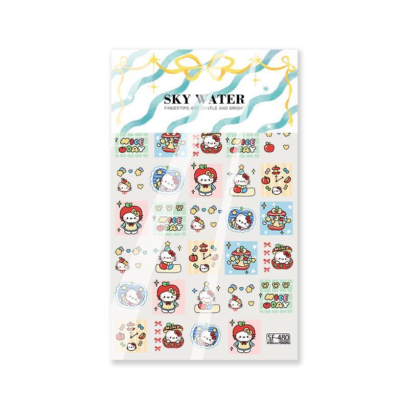 Наклейки SKY Hello Kitty с тиснением - Милые наклейки для DIY-журнала и чехла для телефона