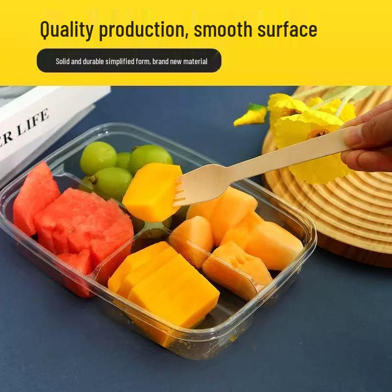 Eco-friendly Biodegradable Wooden Cutlery Set: Spoon, Fork, Dessert & Tasting Utensils