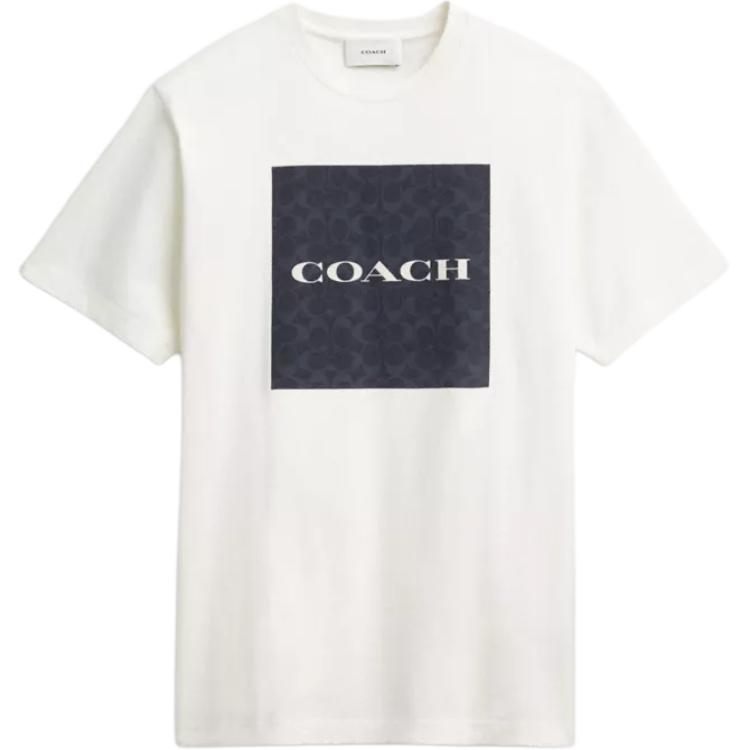 Coach Ss26 Round Neck Short Sleeve Cotton T-Shirt Men Tops CEG12-RF2 S