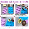 Silicone Chocolate Mold 4 Pack for Pralines, Candies, Jellies, Mousse, Cake Baking Molds Non-Stick Flexible Easy Release