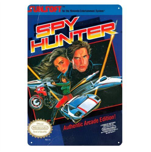 f1Spy Hunter Ретро Nes Видеоигра Металлическая Пластина Жестяной Знак 2030см 20x30cm（7.8x11.8inch）