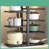 Multilayer For Adjustable Rack Pot Sink Cabinet And Countertop Storage