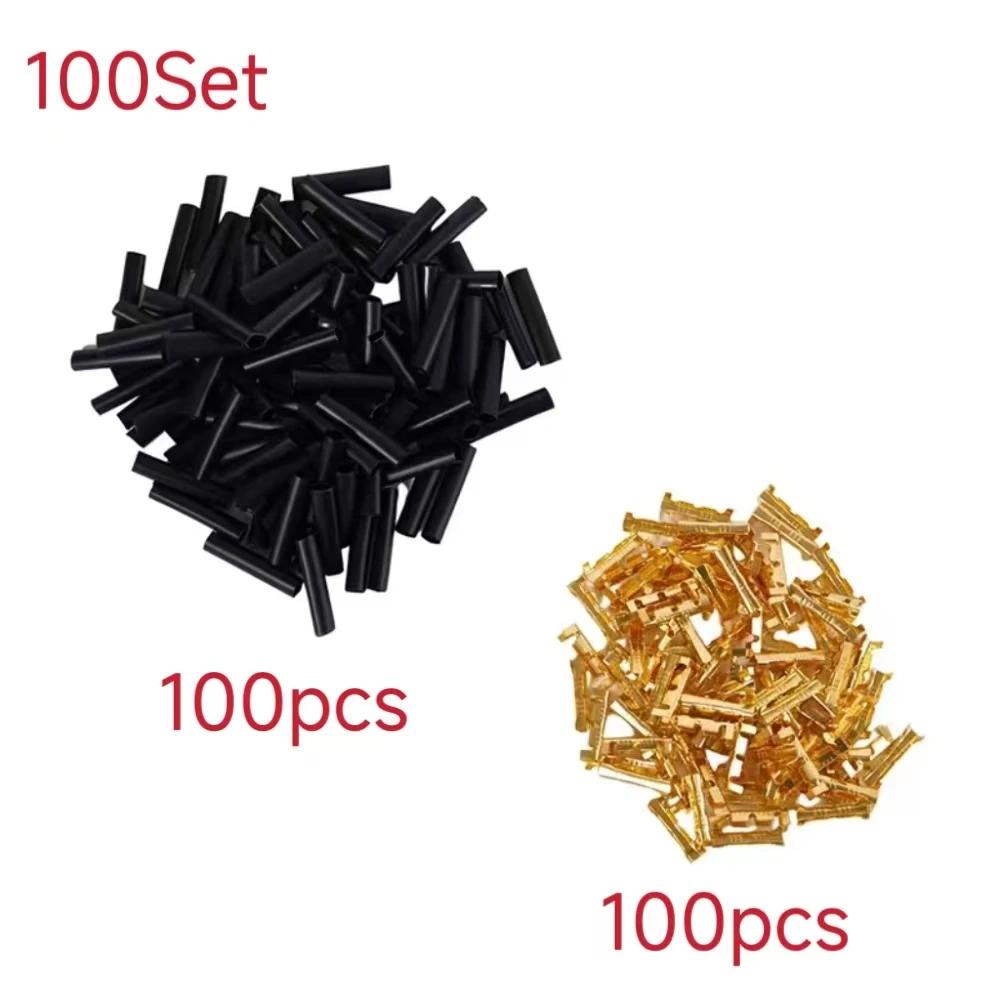 50/100/150set U-shaped Electrical Cable Connectors Tab Cold Insert Wire Connector Electricos Small Ceeth Terminal