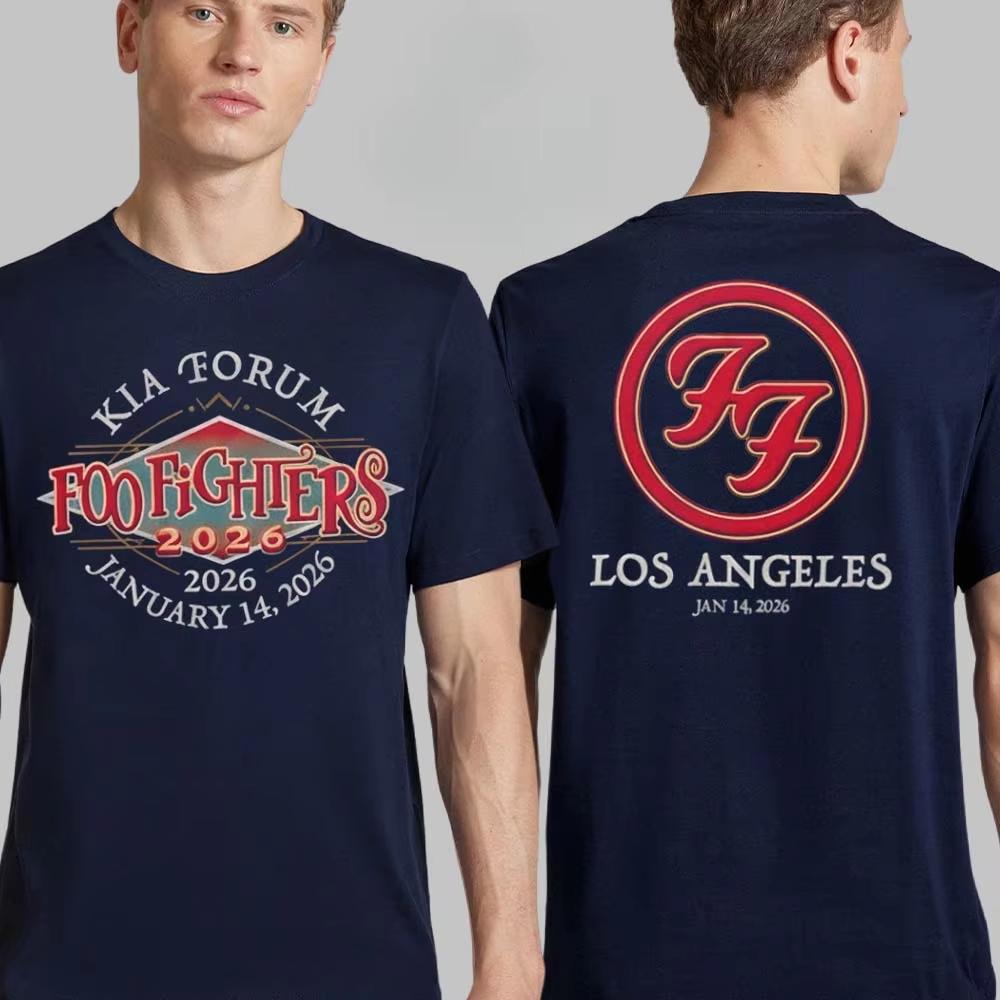 Foo Fighters London 2026 Show Graphic Tee Dark Scientist Rock Poster Streetwear Casual Unisex