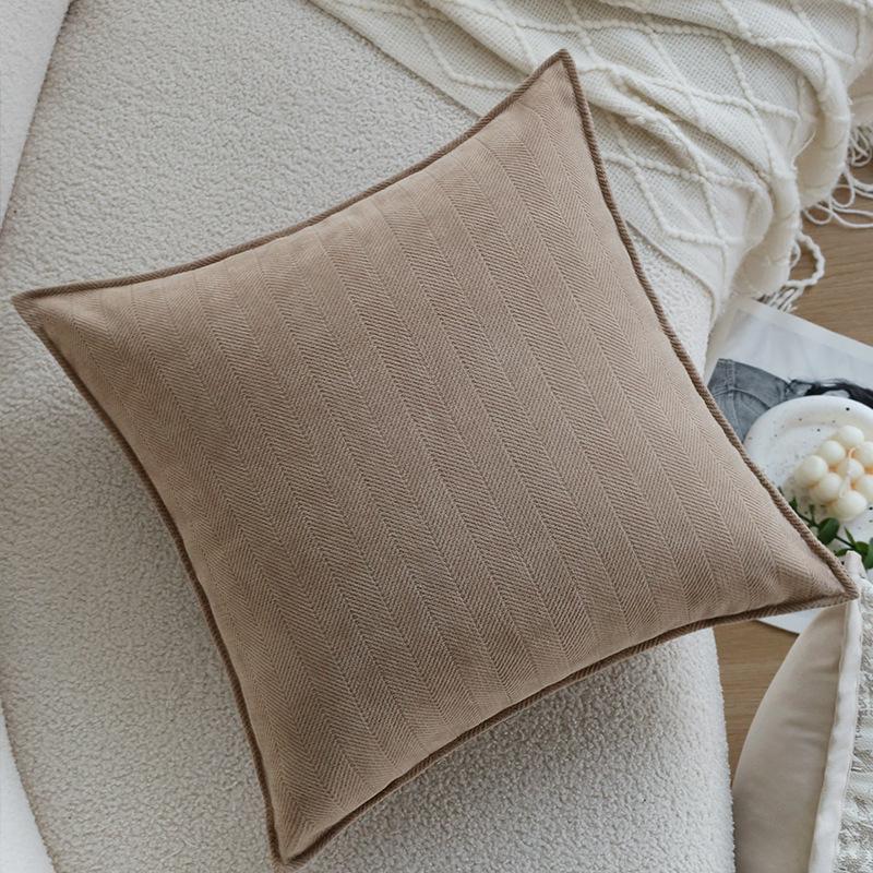 

Medieval Style Brown Retro French Pillowcase Living Room Sofa Bed Cushion Pillow Bay Window Cushion Waist Pillow pillowcase only