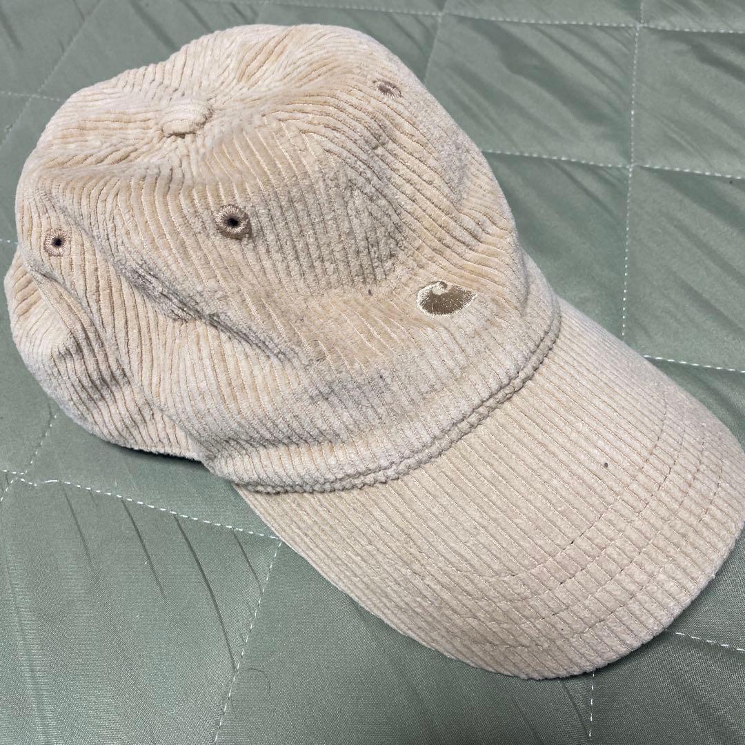 Used Carhartt corduroy cap (beige)