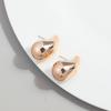 New AB Colorful Chunky Teardrop Earrings Dupes for Women Smooth Hollow Thick Water Drop Earring Hoops Trendy Jewelry Lightweight