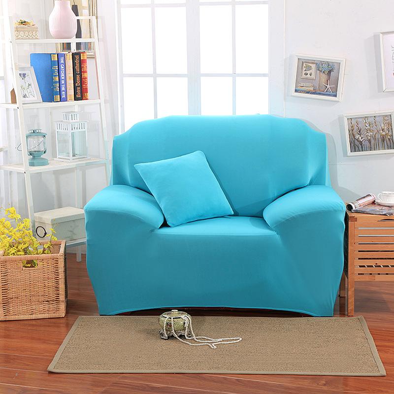 Capa de sofá de cor lisa, capa completa, capa multifuncional, capa de sofá elástica, capa completa, combinação universal de quatro estações, concubina real