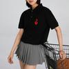 New MLB FW22 Polo Shirt Unisex Black 3APQH0133-43BKS