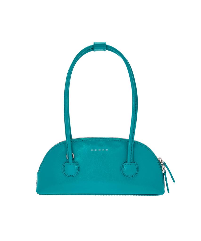 Margesherwood Bessette Shoulder + Strap - Peacock Green Crinkle