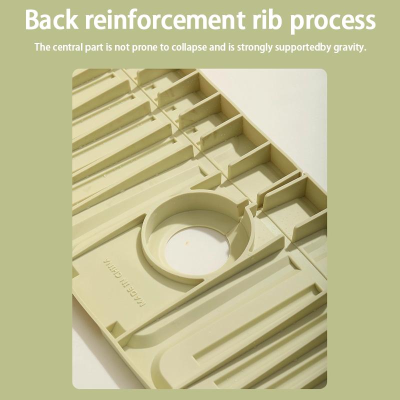 Water Tap Drain Mat Anti-Splash Silicone Kitchen Sink Backsplash Cuttable And Foldable