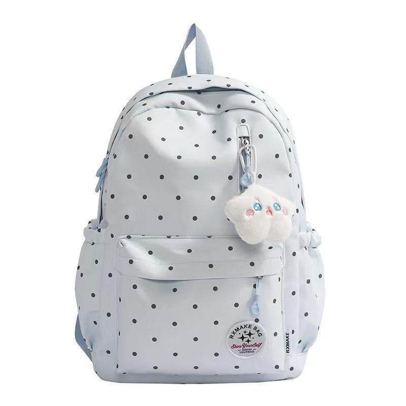 Schoolbag new Japanese high-value fresh and sweet small backpack candy color polka dot cute primary school students 1st-1st grade backpack