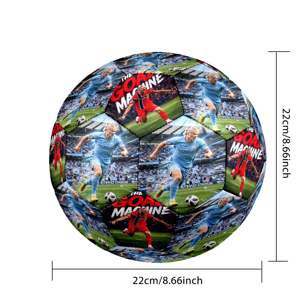 Haaland Soccer Force Size 5 Football Machinestitched Indooroutdoor Universal Football Soccer Accessory