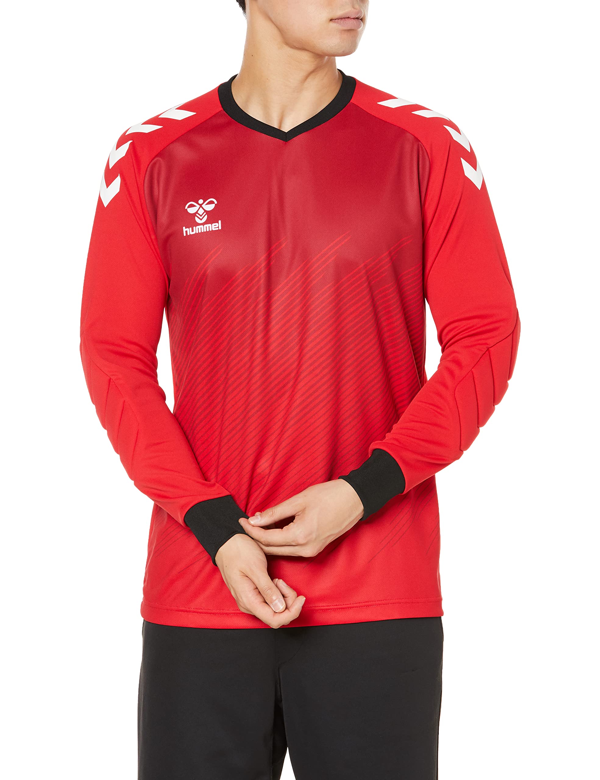 

Hummel Men s Long Sleeve Goalkeeper Shirt (Padded), Red (20), Size L