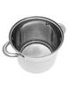 Set of 6 Steel Pots. 7l/ 5l/ 4L KINGHOFF KH-4309