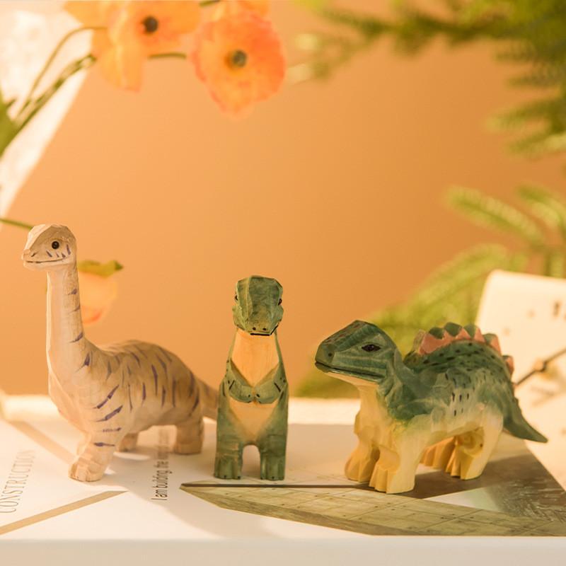 Wooden Dinosaur Figurine Collectors Edition For Home Office Decor And Gift Giving