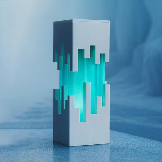 Futuristic Night Light 3D Printed Cyberpunk Led Desk Lamp