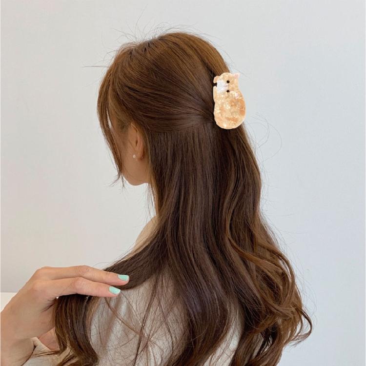 Adorkable Ponytail Claw Hair Clip Barrettes Clamp Kitten Hair Adornment Hair Ornaments Fun Hairpin for Girls Casual Wear