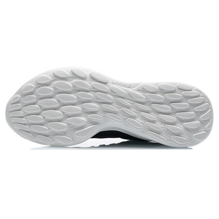 Li Ning SOFT ELEMENT Cushioning Slip Resistant Abrasion Resistant Low Top Sports Casual Shoes Men's Black Blue ARHR077-3