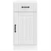 "Lucca" White Glued Wood Base Kitchen Cabinet