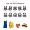 10Pcs Embroidered Design Embroidery Patches Strong Adhesive Iron On Patches Cloth Stickers  For Hats