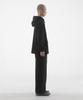 6:19 String Mid Length Hoodie - Black