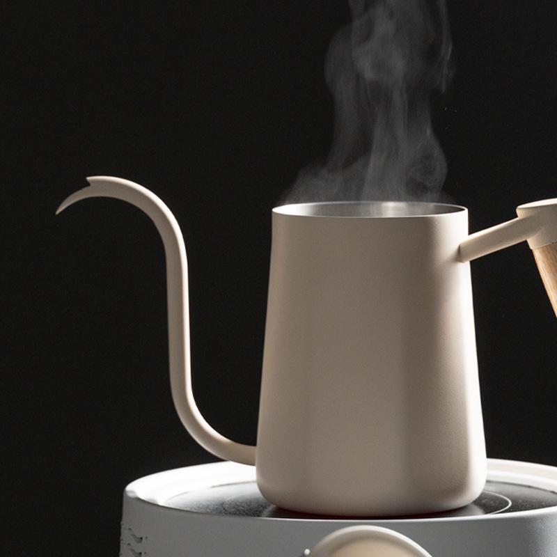 Σετ Καφέ Κανάτας Λαιμού Χήνας από Ανοξείδωτο Ατσάλι με Θερμόμετρο & Αντιθερμική Λαβή - Δωρεάν Αποστολή