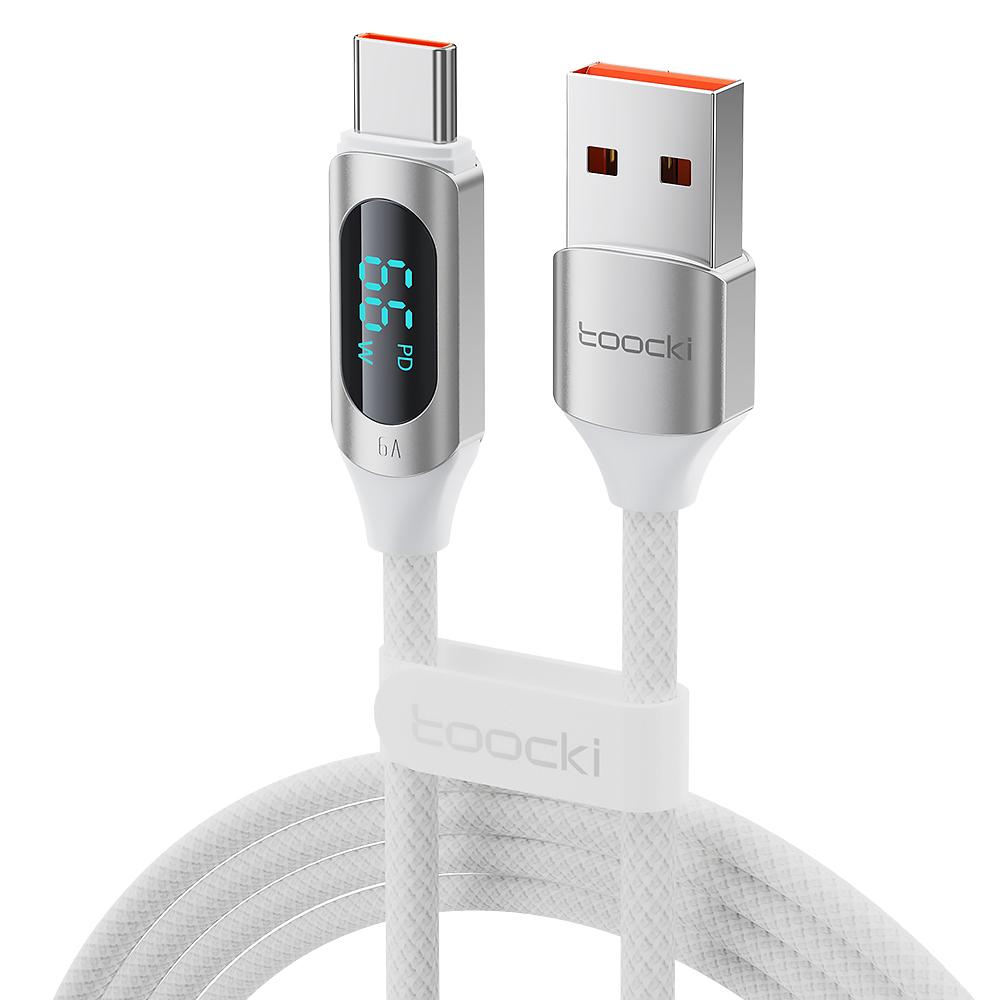 Toocki 100W USB Type C Cable For Huawei Honor Xiaomi Samsung Super Charge Fast Charging USB C Charger Data Cable Wire Cord 1m 2m