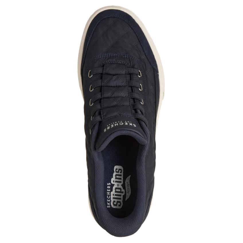 Skechers Archfit Arcade Cozyfit Charming Days Comfortable Soft Breathable Support Sneakers Men Sneakers Navy-Blue 183227-NVY