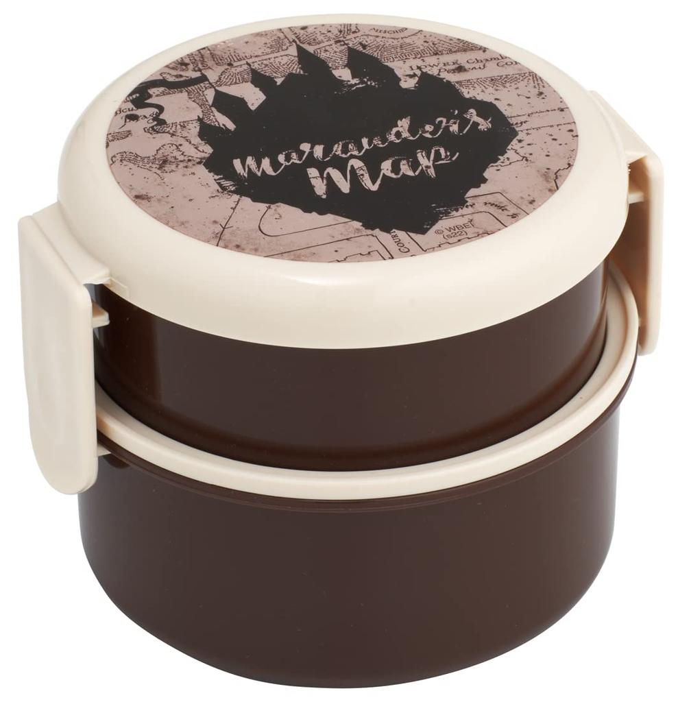 Skater Bento Box 500ml Round Rice Ball Case Antibacterial Made In Japan Wizarding World Harry Potter Map 2-Tier ONWR1AG-A