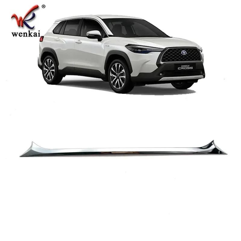 ABS Chrome Outside Rear Trunk Door Tail Gate Lid Garnish Strips Cover Trim For Toyota Corolla Cross - 2024 Car Accessories