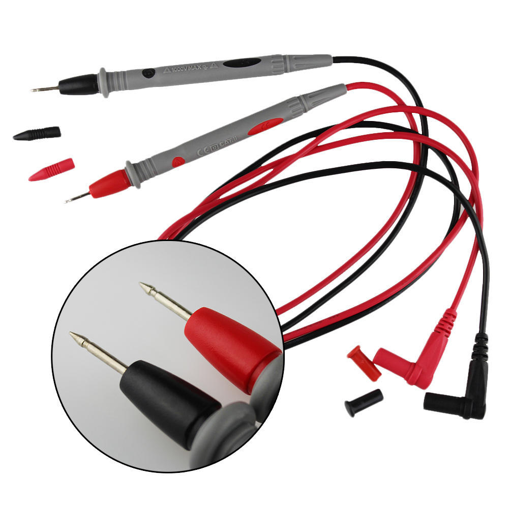 1000V 10A Multimeter Meter Tester Needle Point Ultra-Sharp Multimeter Test Pen 1.1m/ 3.6 Ft Electrician Test Pen Kit Universal