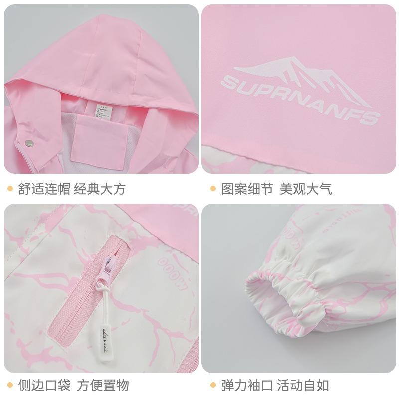 Girls Kids Thickened Windproof Warm Colorblock Fashion Outdoor Jacket