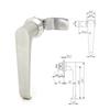High Quality 304 Material Stainless Steel L-shaped Handle Lock MS324 Industrial Cabinet Door Lock Electric Cabinet Lock
