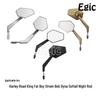 Harley XL883/1200 Retro Brass Rearview Mirror for Street Glide, Road King, Softail, Dyna