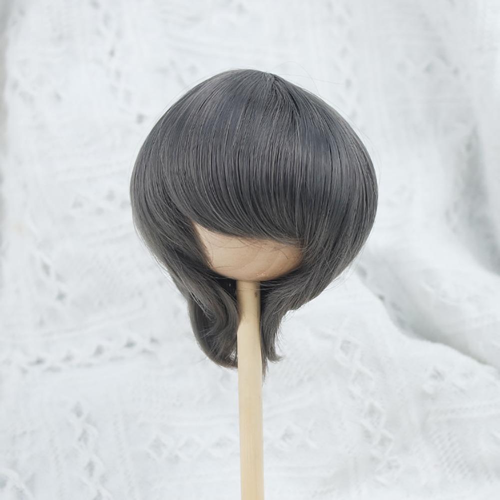 For 1/3 BJD Dolls 22-23CM Head Circumference Short Hair High Temperature Fiber Soft Silk Doll Wig Multi-color Doll's Accessories