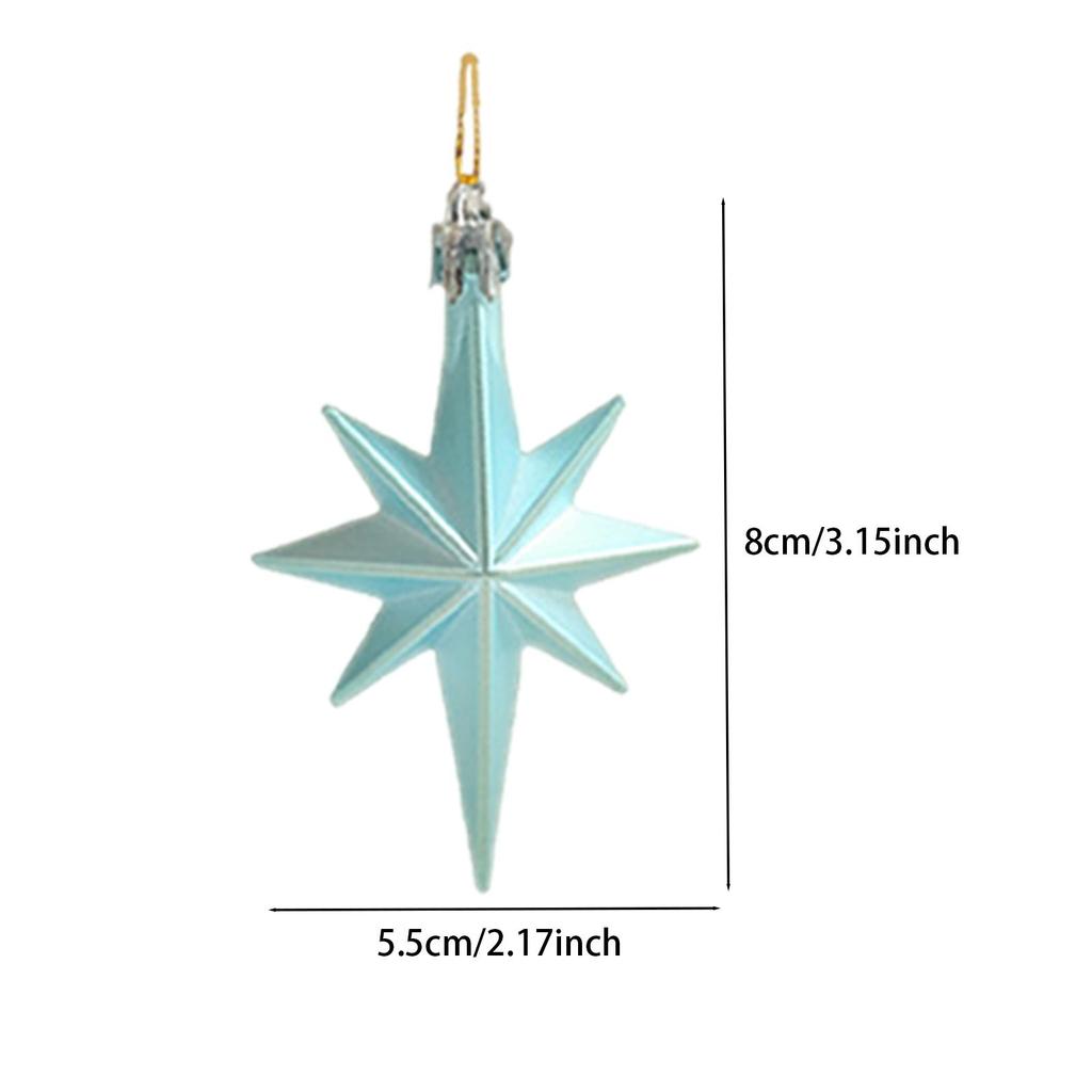 12Pcs Christmas Star Ornaments Nordic for Window Walls Christmas Stockings