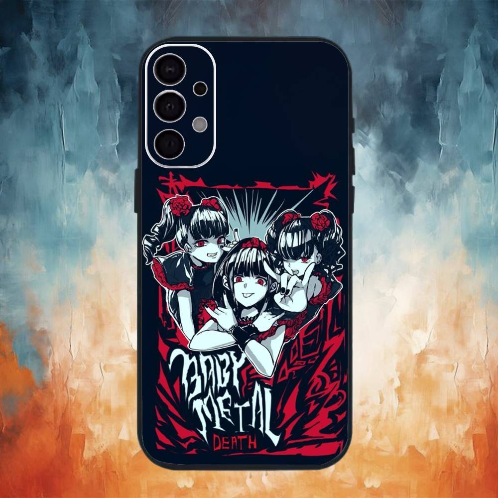 

B-Babymetal Band Phone Case For Samsung S26,25,24,23,22,21,20,30,Ultra,Plus,Fe,Lite Black Shell Samsung S21Ultra