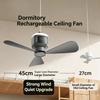 Ventilatore da campeggio portatile ricaricabile da 12000 mAh, raffrescatore d'aria per tenda da esterno con luce LED e timer remoto