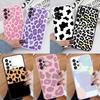 Leopard Print Phone Case For Samsung Galaxy A53 5G Protection Back Cover Soft Silicone Fundas For Samsung A56 A36 A54 A16 Cute