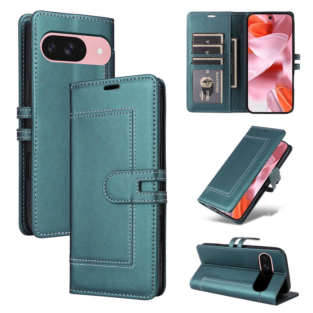Business Magnetic Flip Cards Solt Leather Phone Case for Google Pixel 10 Pro XL 9A 9 8 8A Shockproof Kickstand Book Pocket Cover