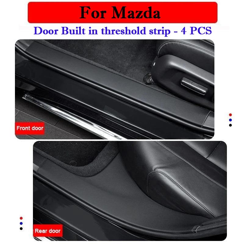 Car Threshold Strip Protective Stickers Door Trunk Trampling Resistant Stickers For Mazda Axela CX-4 CX-5 Atenza CX-30 CX-50