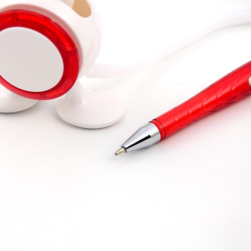 1Pc Hospital Bank Hotel Front Desk Signature Pen, Feet Can Be Glued To The Desktop Signature Pen
